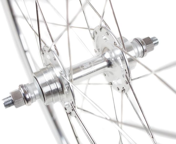 Produktbild Novatec Singlespeed/Fixed Laufradsatz - silber poliert (28")