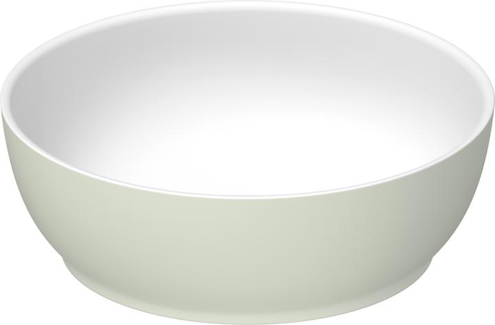 Interior paint white silk matt, Exterior colour pale green matt