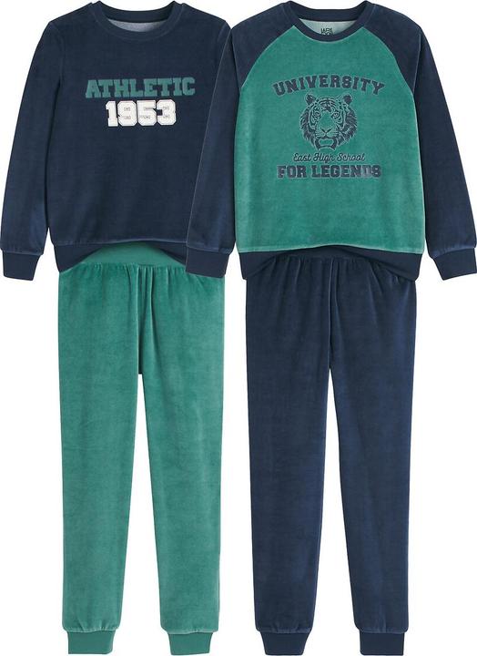 Produktbild La Redoute Collections 2er-Pack Pyjamas aus Samt (116)