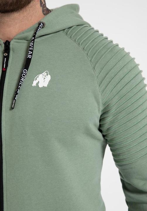 Immagine prodotto Gorilla Wear Georgia Zip Hoody - Grün (S)