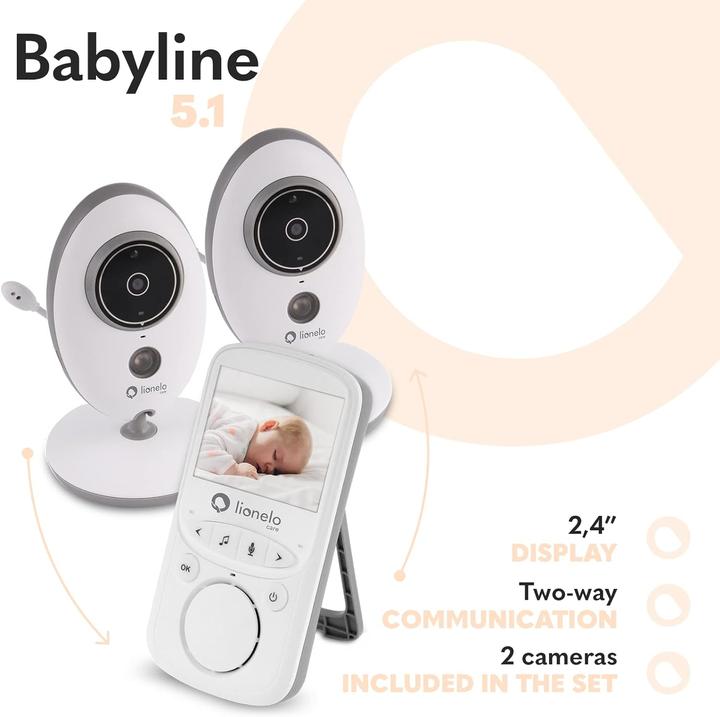 Immagine prodotto Lionelo Baby monitor con telecamera (Video e audio, 300 m)