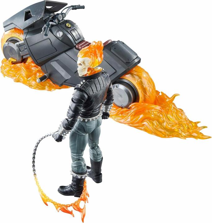 Produktbild Hasbro Marvel 85th Anniversary Marvel Legends Actionfigur mit Fahrzeug Ghost Rider 15 cm