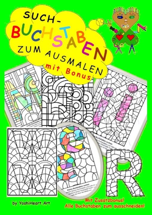 Produktbild Such-Buchstaben zum Ausmalen