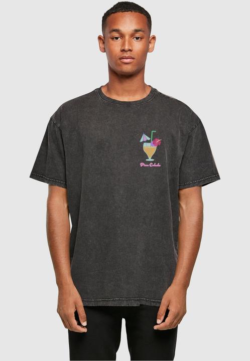 Actual product image Merchcode Pina Colada Acid Washed Heavy Oversized Tee - 112847 (4XL)