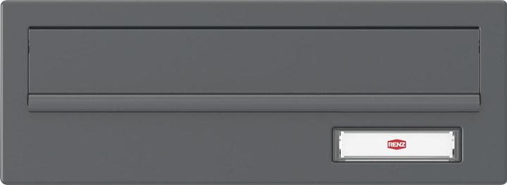 Produktbild Renz Frontplatte 300x110 + Namensschild für Durchwurfbriefkasten Stahl anthrazit