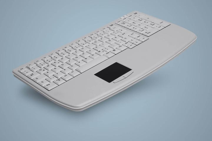 Produktbild Active Key Industry 4.0 Notebook Style Ultraflat Touchpad Keyboard with NumPad USB Light Grey (DE, Kabelgebunden)