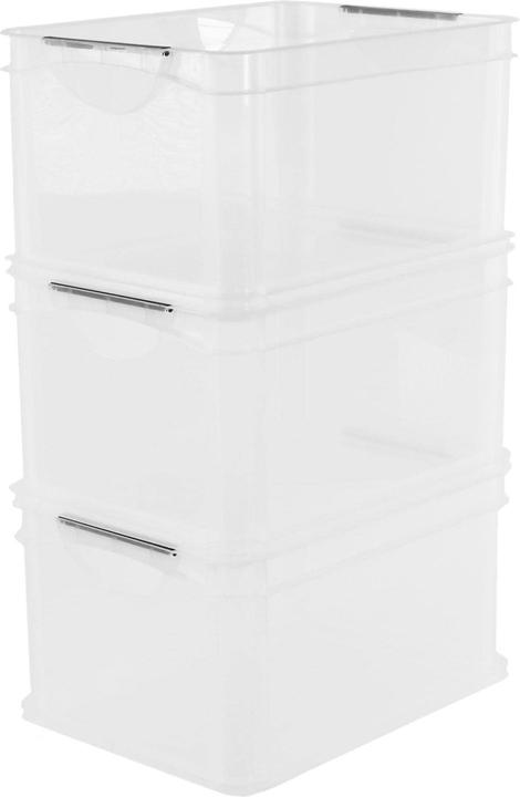 Immagine prodotto Rotho Scatola portaoggetti A4 3 pezzi, Trasparente (39 x 29 x 22 cm, 45 l)