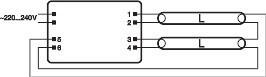 Produktbild Osram QTRONIC Eco ECG 2x5-11/220-240 Ssq
