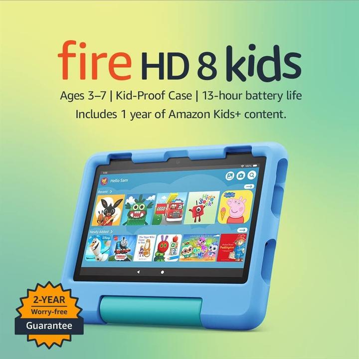 Produktbild Amazon Fire HD 8 Kids (2022) inkl. Hülle (8", 32 GB, Blau)