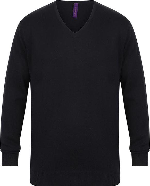 Produktbild Henbury FeinstrickPullover Sweatshirt mit VAusschnitt (4XL)