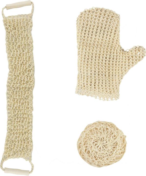 Immagine prodotto MSV Set di spugne da bagno in sisal, bianco
