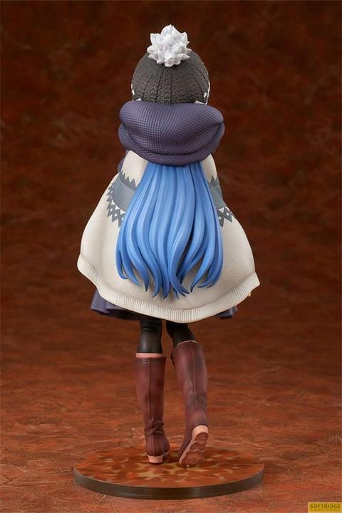 Actual product image Hobby Stock Laid-Back Camp Statue 1/7 Rin Shima Lake Shibire Camping Ver. 22 cm