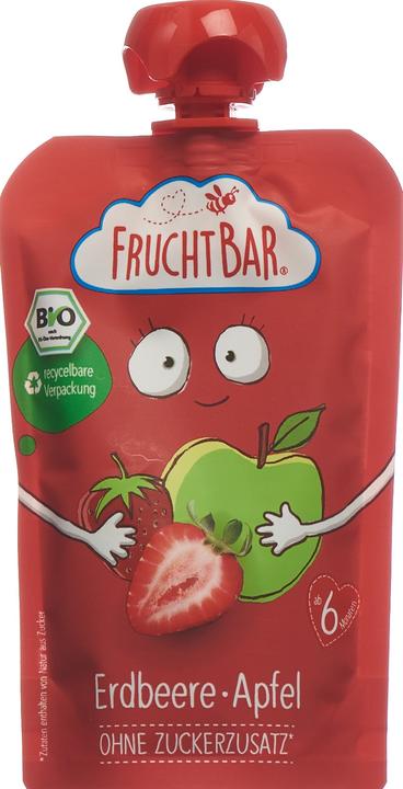 Actual product image Fruchtbar Squeeze bag strawberry, apple 100 g (108 g)