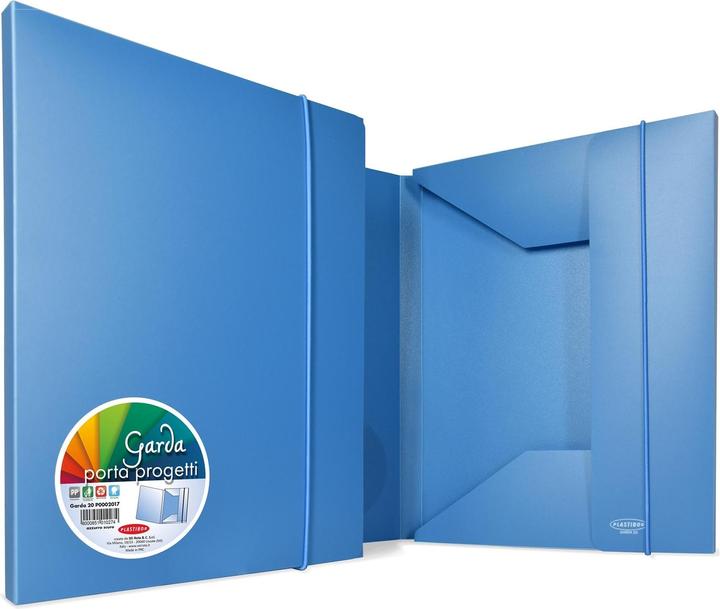 Actual product image Sei Rota Plastibor 3 Flap Folder Garda 40 Light Blue (A4, 24 x)