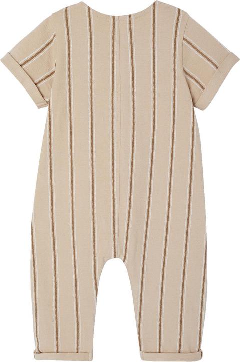Vertbaudet Bio-Kollektion: Baby Overall aus gestreiftem Strick