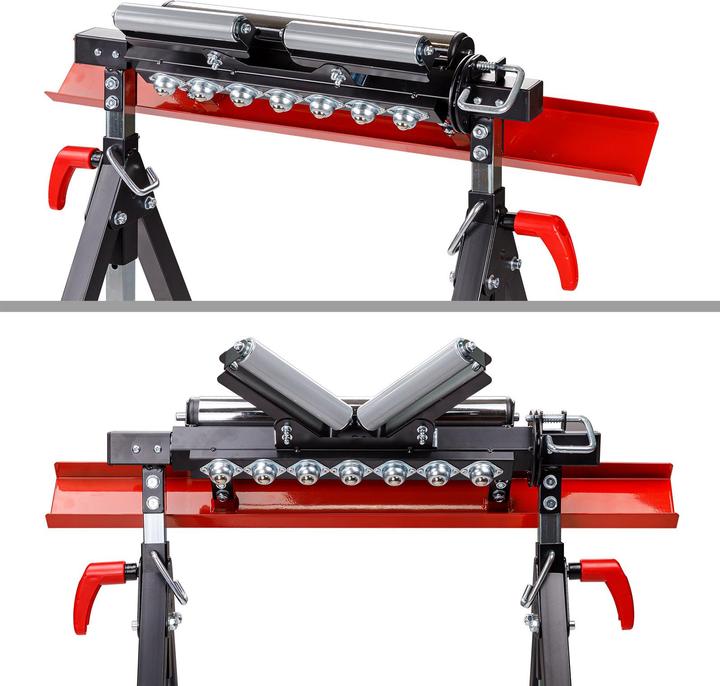 Actual product image Dema Multi-roller trestle 82.5 - 127.5 cm height-adjustable (70.50 cm, 75 cm)