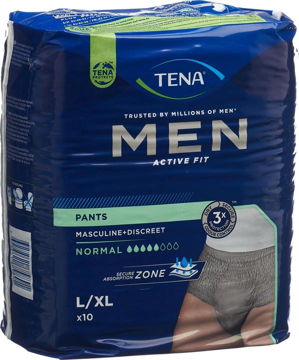 Actual product image Tena Men Active Fit Pants Normal (10 x, Large, Large plus)