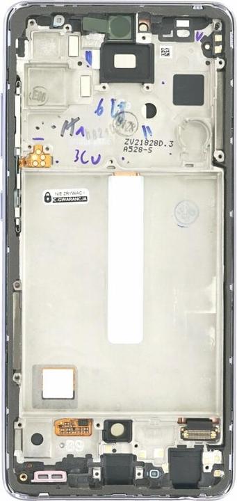 Actual product image Samsung Display unit + frame for A528 Galaxy A52S 5G purple GH82-26861C (Display, Galaxy A52s 5G)