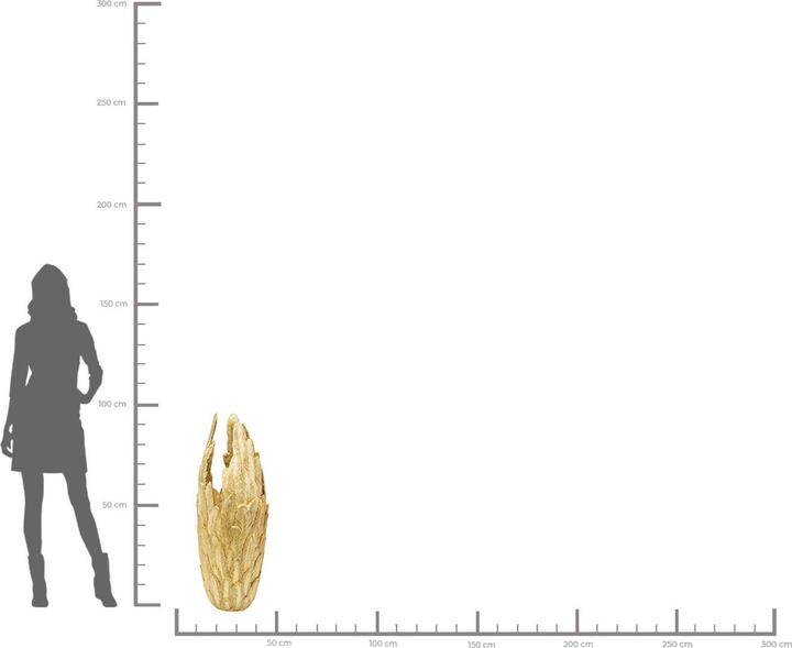 Actual product image Kare Design Vase Feathers Gold 91cm