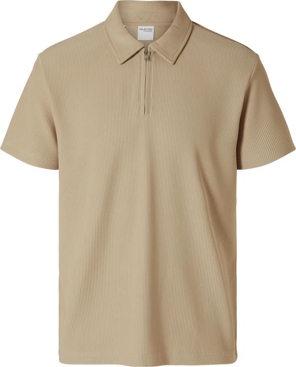Selected Homme Half-Zip Plissee Polo shirt