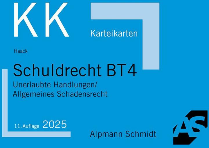 Energie-Label Alpmann Haack:Karteikarten Schuldrecht BT 4 (55 x)