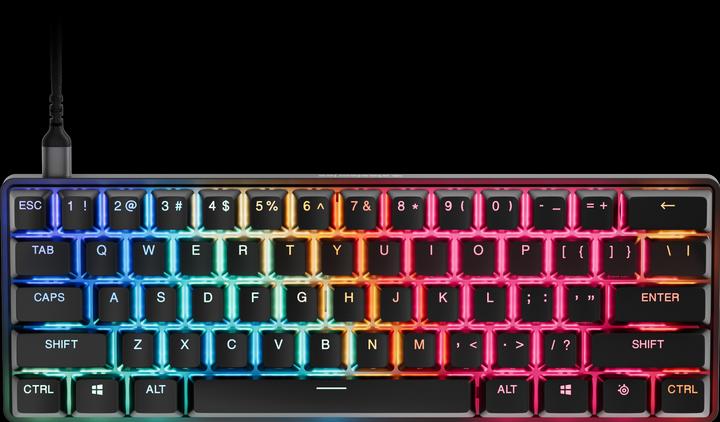 Image du produit SteelSeries Apex Pro Gen 3 Mini (schwarz, DE-Layout, OmniPoint 3.0) (DE, Filaire)