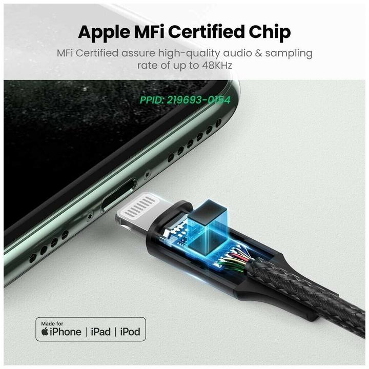 Produktbild Ugreen Audioadapter to 3.5mm (1 m, 3.5mm Klinke (AUX))