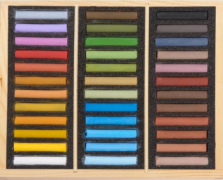 Actual product image BlockX Wooden box 36 pastels (36 x)