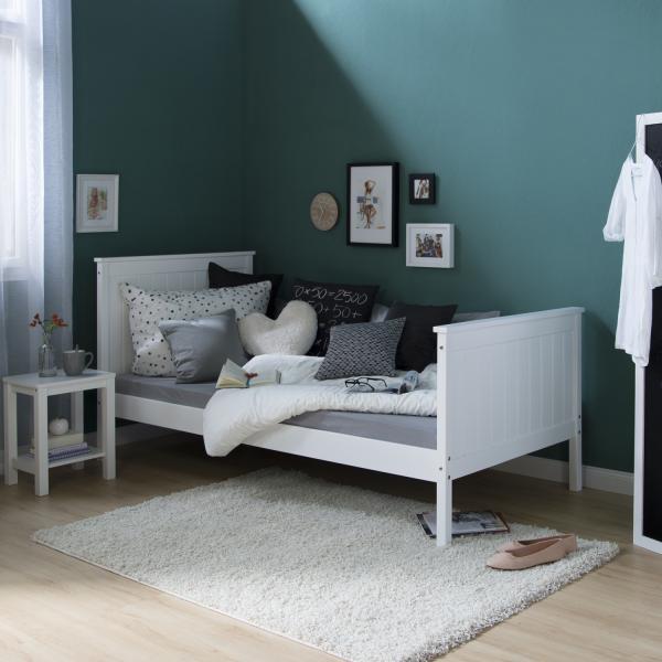 Image du produit Homestyle4u Lit de jeune Lit simple Lit en bois Lit de jour (90 x 200 cm)