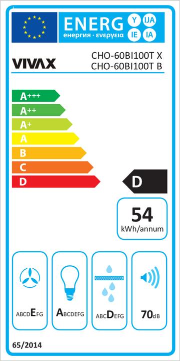 Energie-Label Vivax CHO-60BI100T X