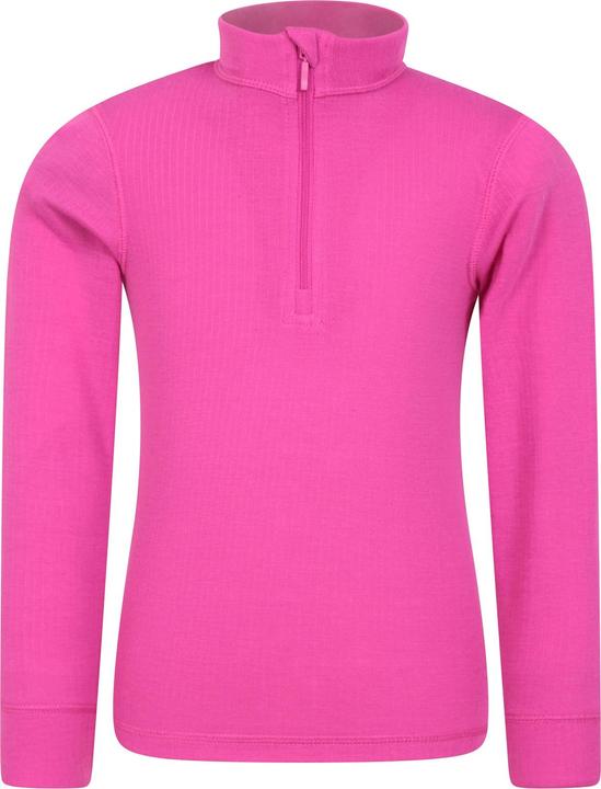 Actual product image Mountain Warehouse Childrens/Kids Talus Zip Neck Base Layer Top (98)