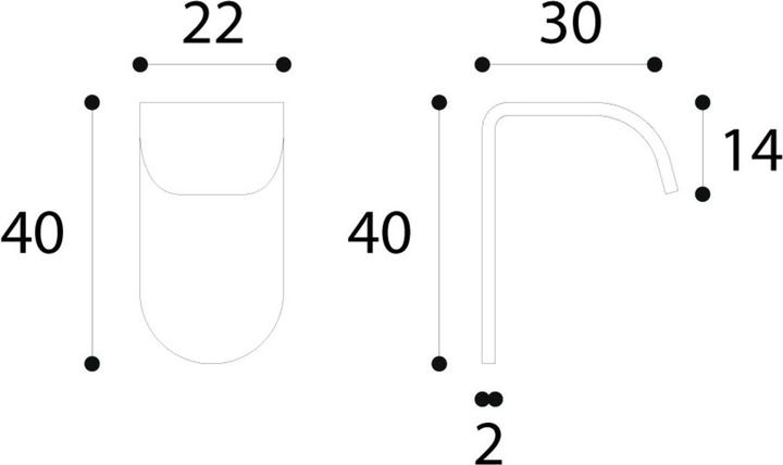 Produktbild Confalonieri Möbelgriffe/Kleiderhaken zum Kleben