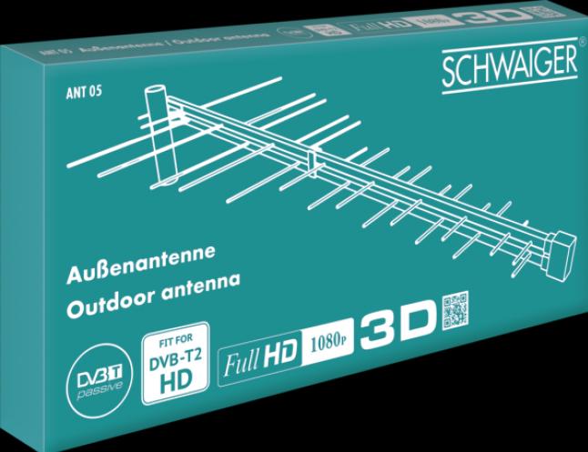 Produktbild Schwaiger Aussenantenne (Yagi-Antenne, 30 dB, DVB-T / -T2)