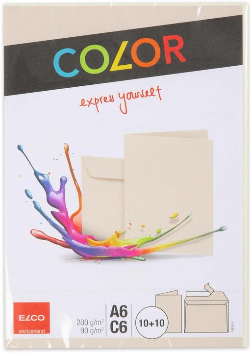 Actual product image Elco Double Cards with Envelopes Color (10 pcs.)