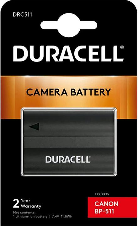 Actual product image Duracell Lithium-ion battery BP-511 (Camera battery)