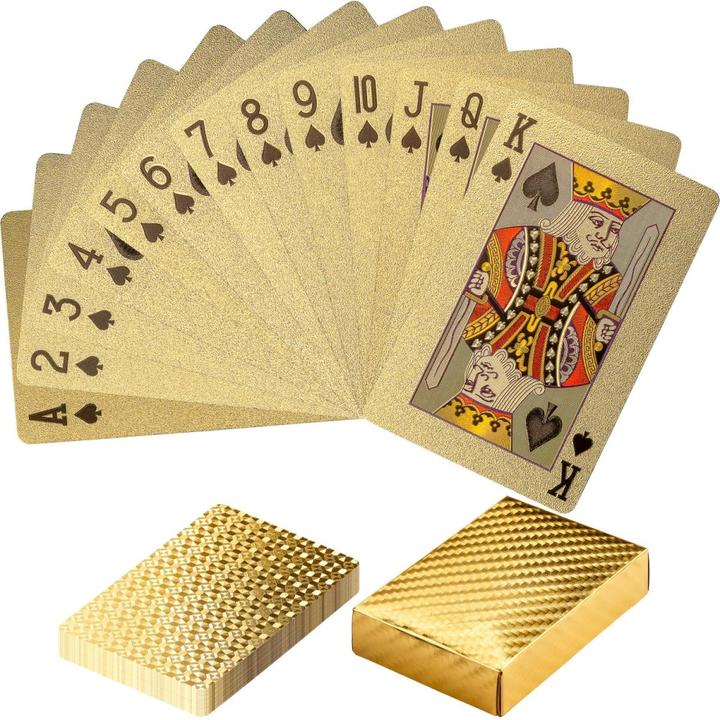 Image du produit Games Planet Jeu de cartes de poker Or