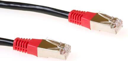 Image du produit Câble patch noir LSZH F/UTP CAT5E de 3 mètres avec connecteurs RJ45. C5e f/utp lszh cross bk 3.00m (F/UTP, CAT5e, 3 m)