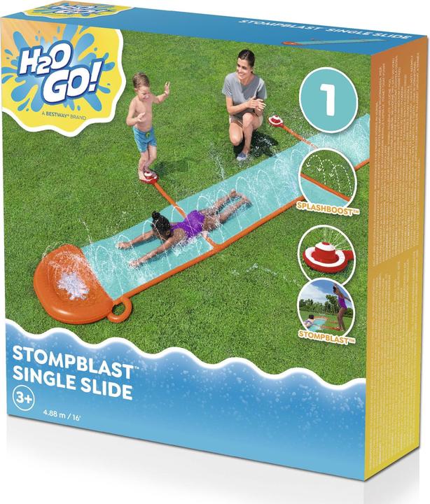 Actual product image Bestway H2OGO! 4.88 m StompBlast Single Water Slide (4.88 m)