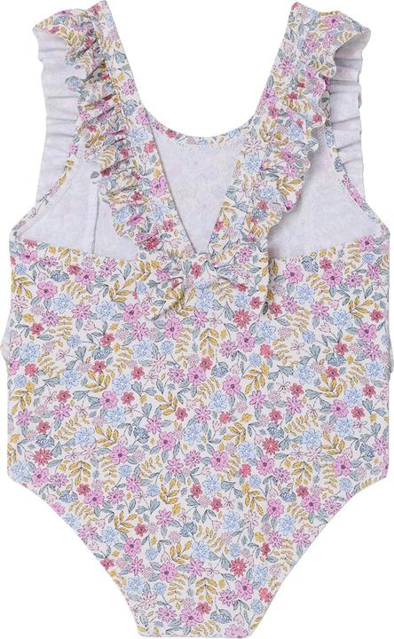 Image du produit Vertbaudet Mädchen Baby Badeanzug mit Volants, Blumenprint (80)