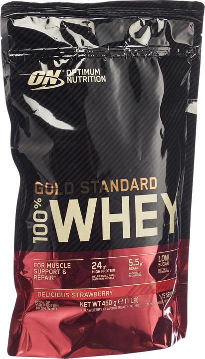 Image du produit Optimum Nutrition 100% Whey Gold Standard (Fraise, 1 pcs, 450 g)