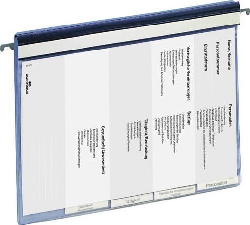 Produktbild Durable 5 Personalhefter Kunststoff blau 4 x kaufmännische Heftung (A4, 1 x)