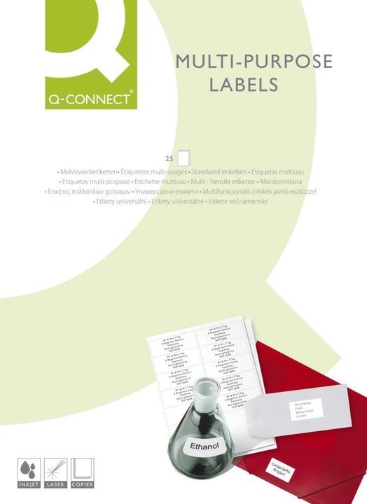 Produktbild Q-Connect Etikett Universal 52,5x21,2 mm weiss