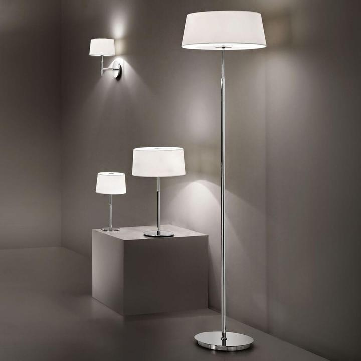 Actual product image Ideal lux HILTON G9 table lamp ⌀180mm white warm white 075525 (370 lm, G9)