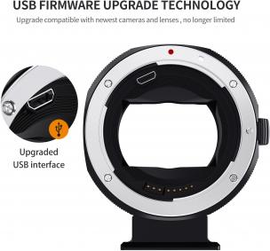 Actual product image K&F Concept Electronic Autofocus Camera Lens Adapter Ring for Canon EF/EF-S Lens to Sony E-mount