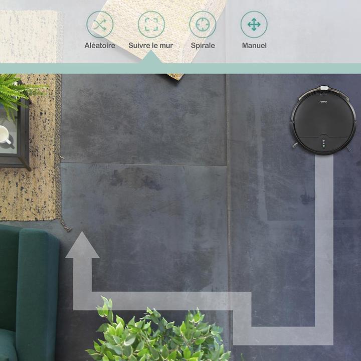 Actual product image Livoo WASH'UP Connected robot vacuum cleaner (Vacuum mopping robot)