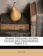 Image du produit La place de Hume dans la philosophie anglaise (Allemand)