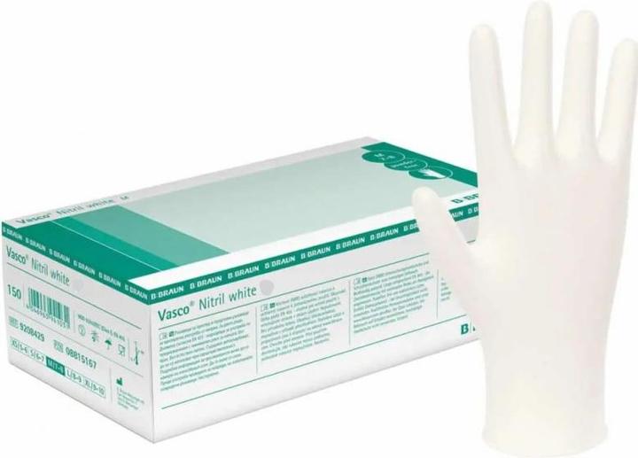 Produktbild B.Braun Nitril Handschuhe Weiss XS (150 Stk) (XS)