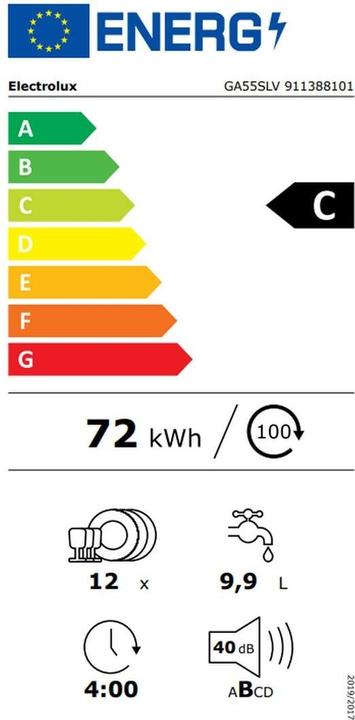 Energie-Label Electrolux GA55SLV