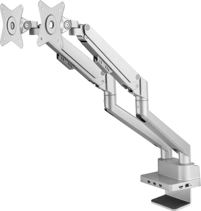 Produktbild SpeaKa Professional SP-MM-800 2fach Monitor-Tischhalterung 43,2cm (17/ ) - 81,3cm (32/ ) Integriert (Tisch, 32.01")