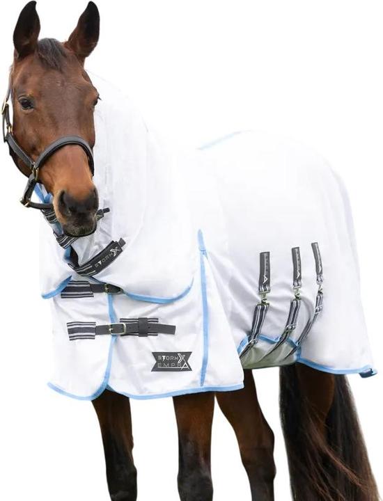 Actual product image Storm X Empra Gladiator Combo Neck UV Horse Fly Rug (160 cm)